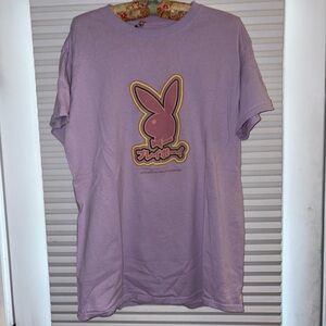 PLAYBOY Purple Short Sleeve Tee Relaxed Fit